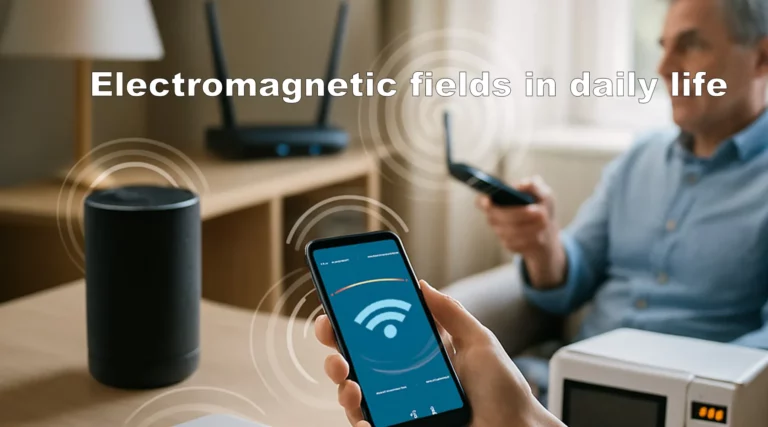 Everyday EMF and ELF radiation sources from household appliances, electronics, and power lines.