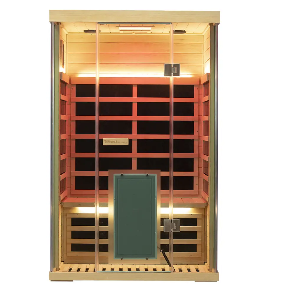 Wizzisaunas S02 2 Person Full Spectrum Infrared Sauna Low EMF